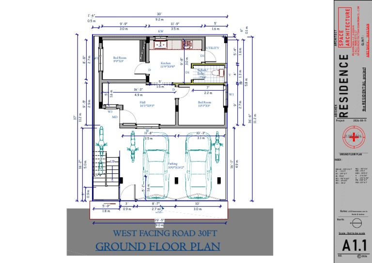 Ground Floor Plan for Residential Project | PDF