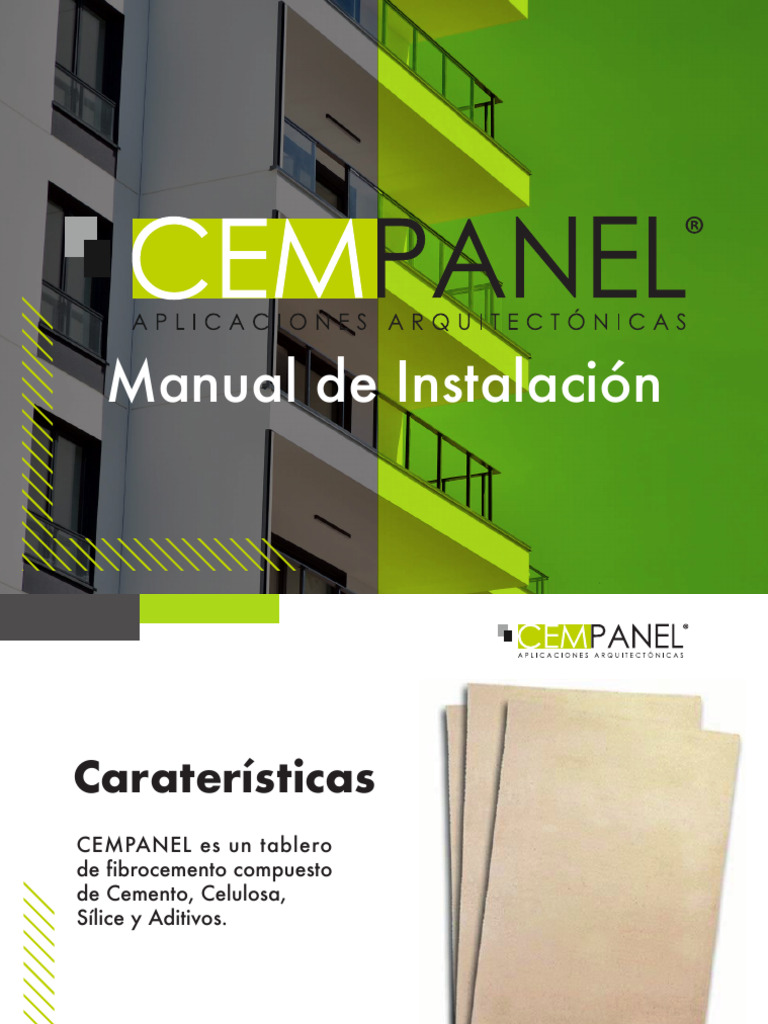 Instalación de Cempanel Biselado | PDF | Hormigón | Materiales de ...