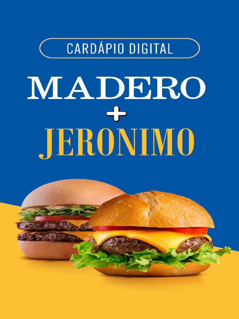 Cardápio Madero e Jeronimo Preços | PDF | Hambúrgueres | Alimentos