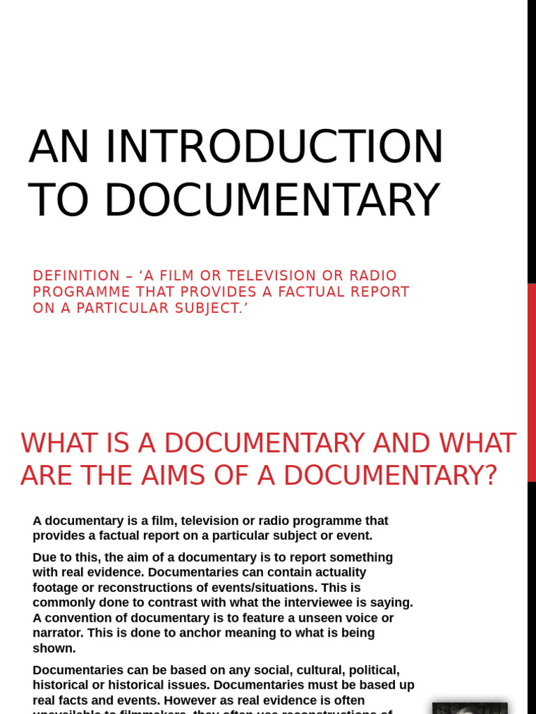 Understanding Documentary Film Basics | PDF | Documentary Film