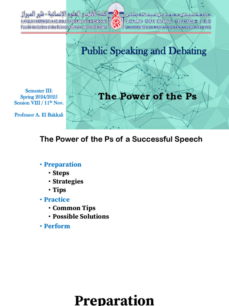 VIII-IX Public Speaking The Power of Ps-Debating - 241208 - 165904 ...