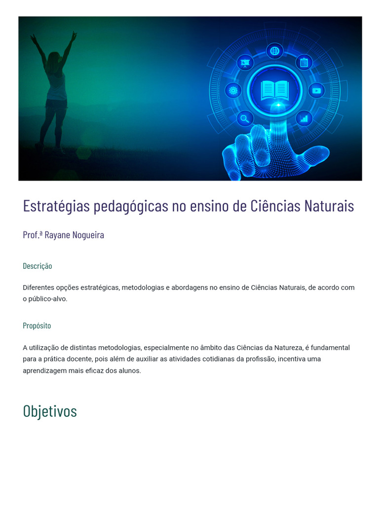 Estratégias de Ensino em Ciências Naturais | PDF | Método científico ...