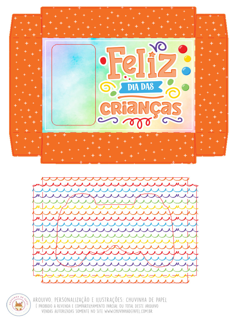 01 caixa para controle de choc 1 pop it dia das crian as chuvinha