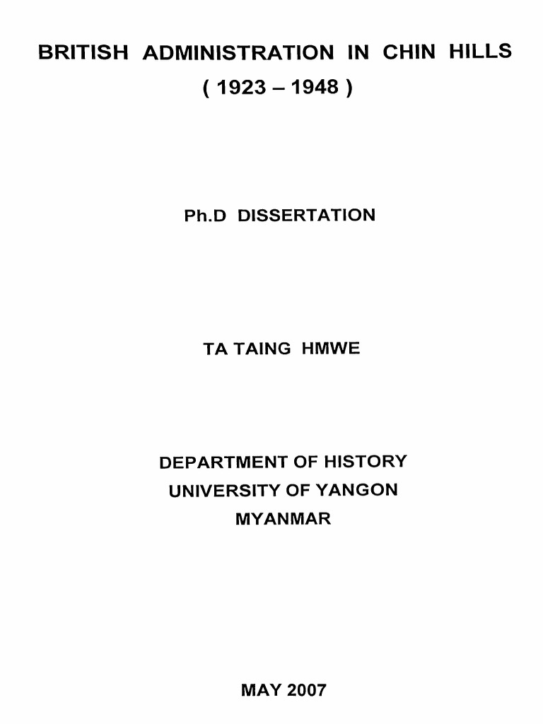 Ta Taing Hmwe (History) | PDF