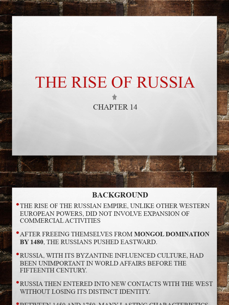 AP - The Rise of Russia (2024).pptx | PDF | Russian Empire | Serfdom