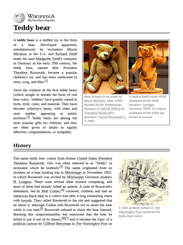 History and Evolution of Teddy Bears | PDF | Toys | Stuffed Toys