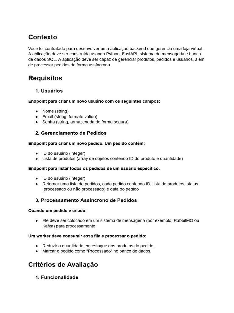 Backend para Loja Virtual em Python | PDF | Bancos de dados | Python ...