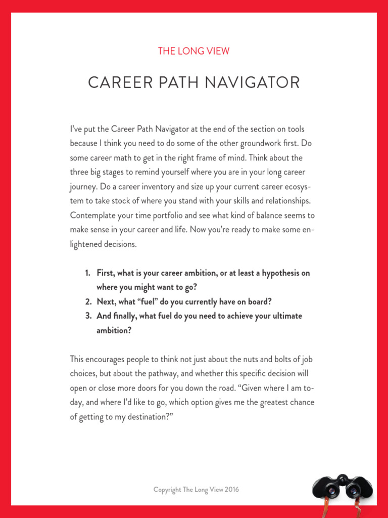 Career Path Navigator Interactive | PDF