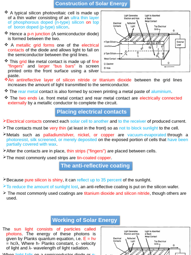 Solar Cell or Photovoltaic Cell | PDF | Solar Cell | Photovoltaics