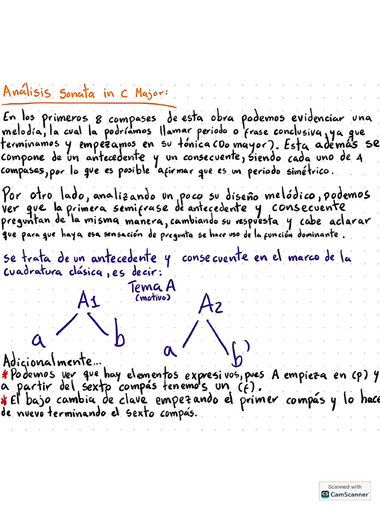 Análisis de Un Tema Clásico Tarea | PDF