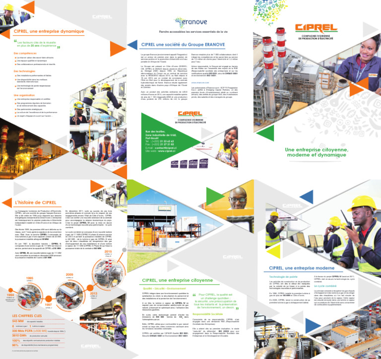 CIPREL : Leader de l'Énergie en Côte d'Ivoire | PDF