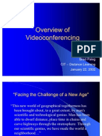 Overview of Videoconferencing