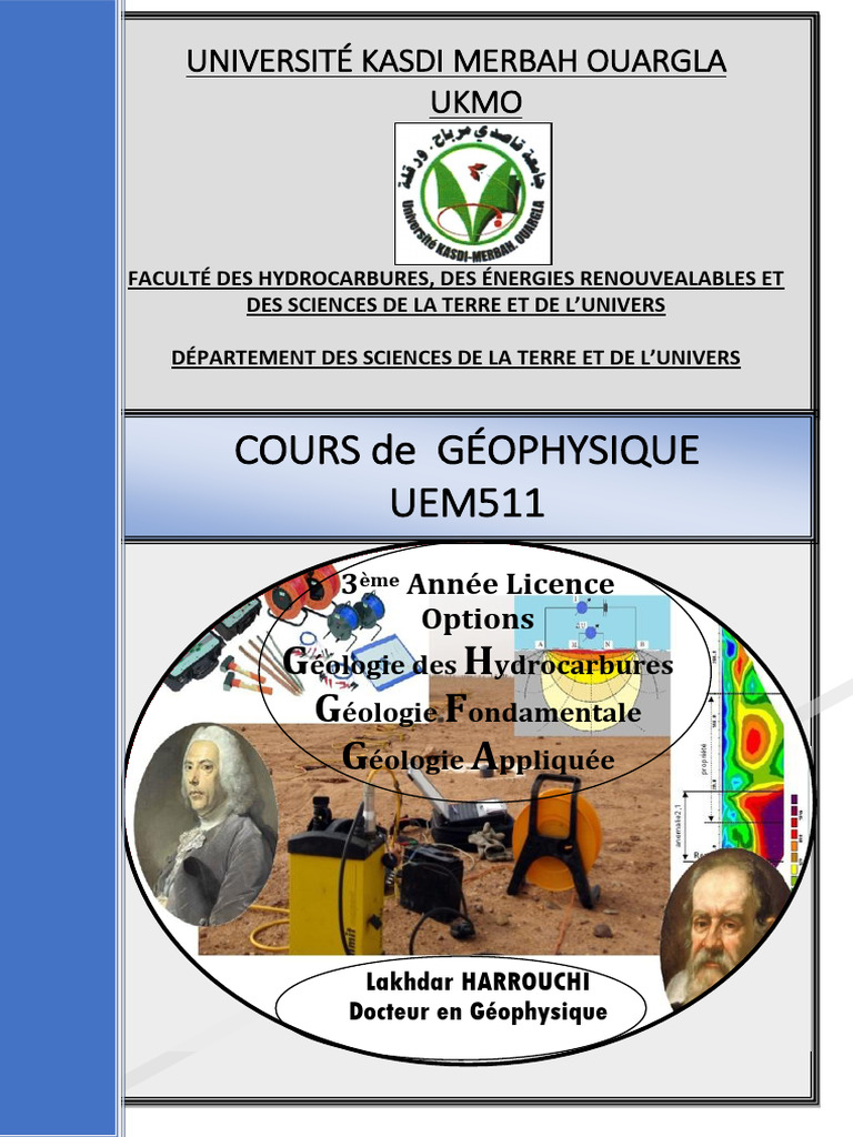 Cours de Géophysique - Université UKMO | PDF | Champ magnétique de la ...