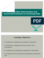 Chapter - 4 & 6 (Exchange Rate Determination & Goverment Influence on Exchange Rate)