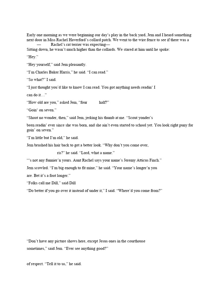 To Kill A Mockingbird by Harper Lee | PDF