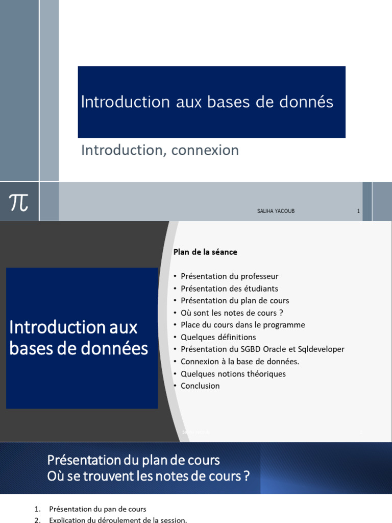 Introduction aux bases de données | PDF | Base de données relationnelle ...