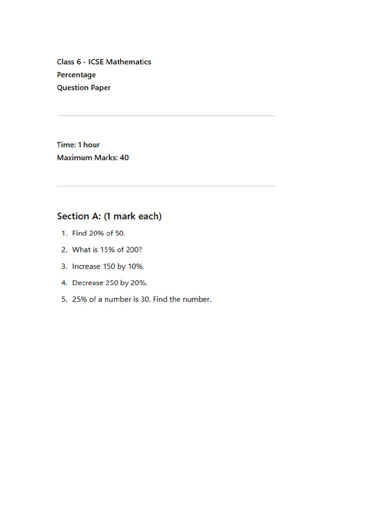 Percentage | PDF