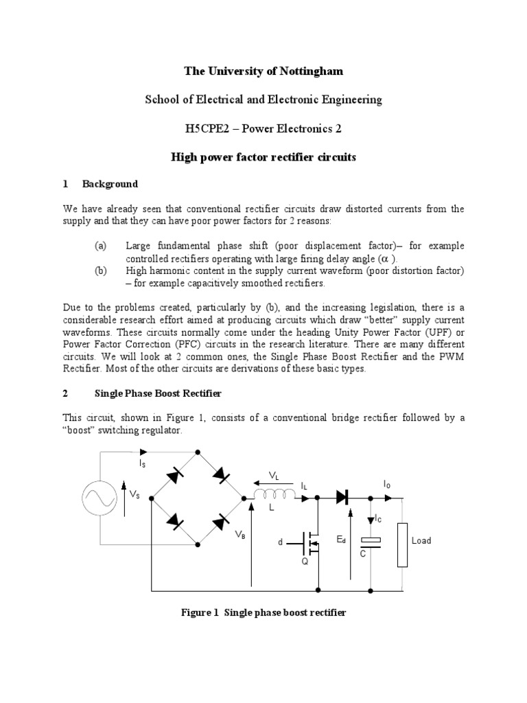 High Power Factor Rectifiers | PDF | Rectifier | Power Inverter