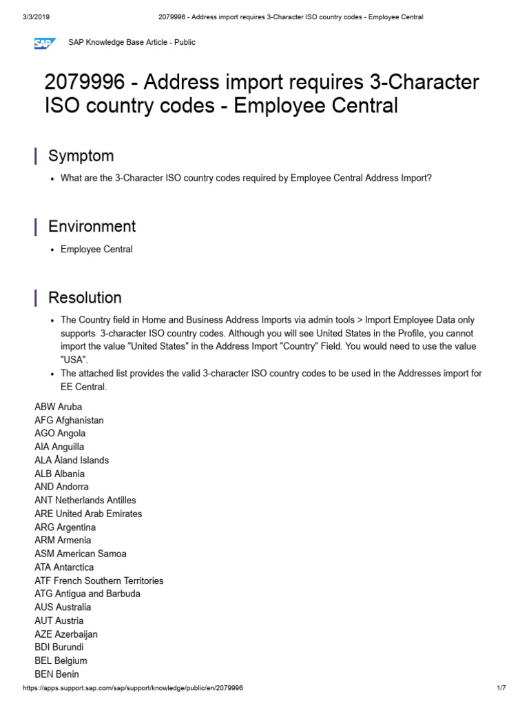 2079996 - Address import requires 3-Character ISO country codes ...