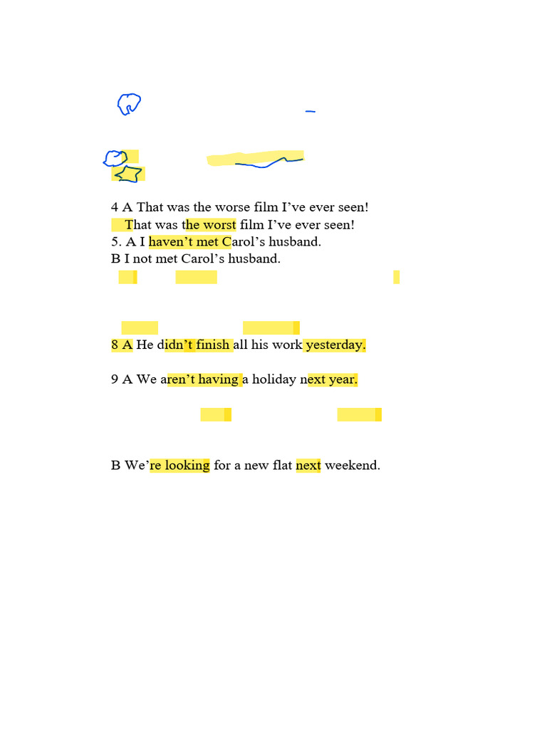 Select the Correct Sentence Exercise | PDF