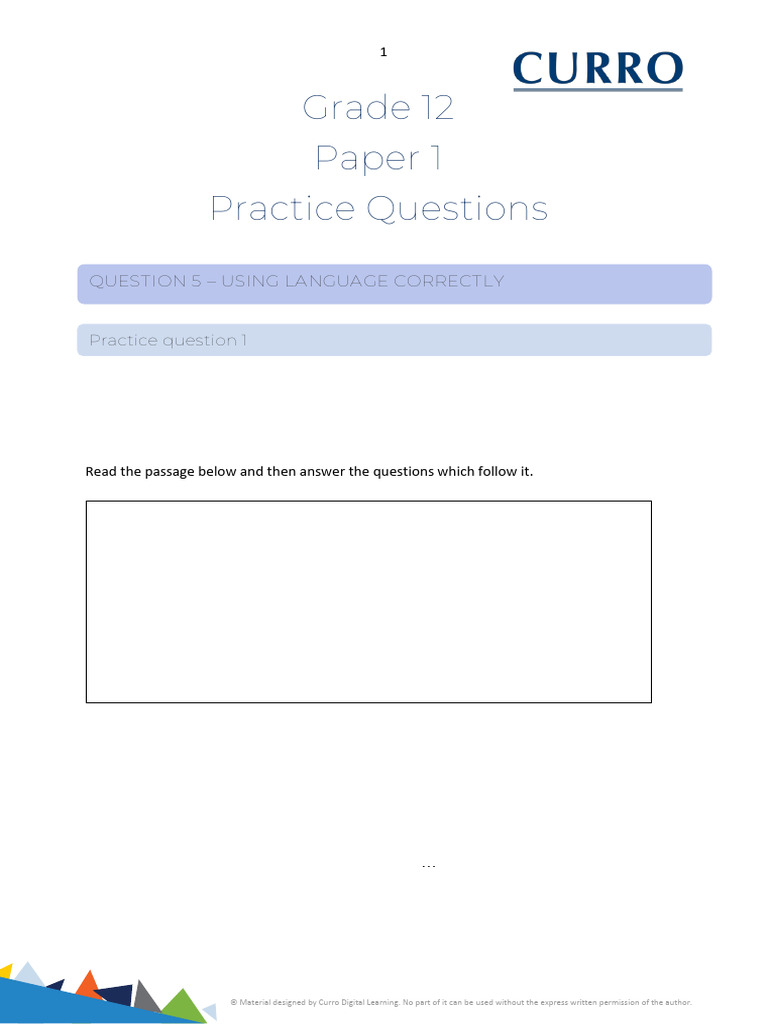 Grade 12 Language Usage Practice | PDF | Dieting | Chocolate
