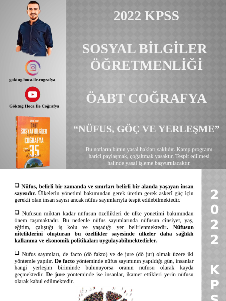 6.nüfus Göç Yerleşme | PDF