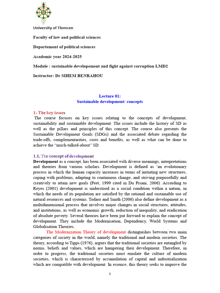Sustainable Development Concepts Overview | PDF | Sustainability ...