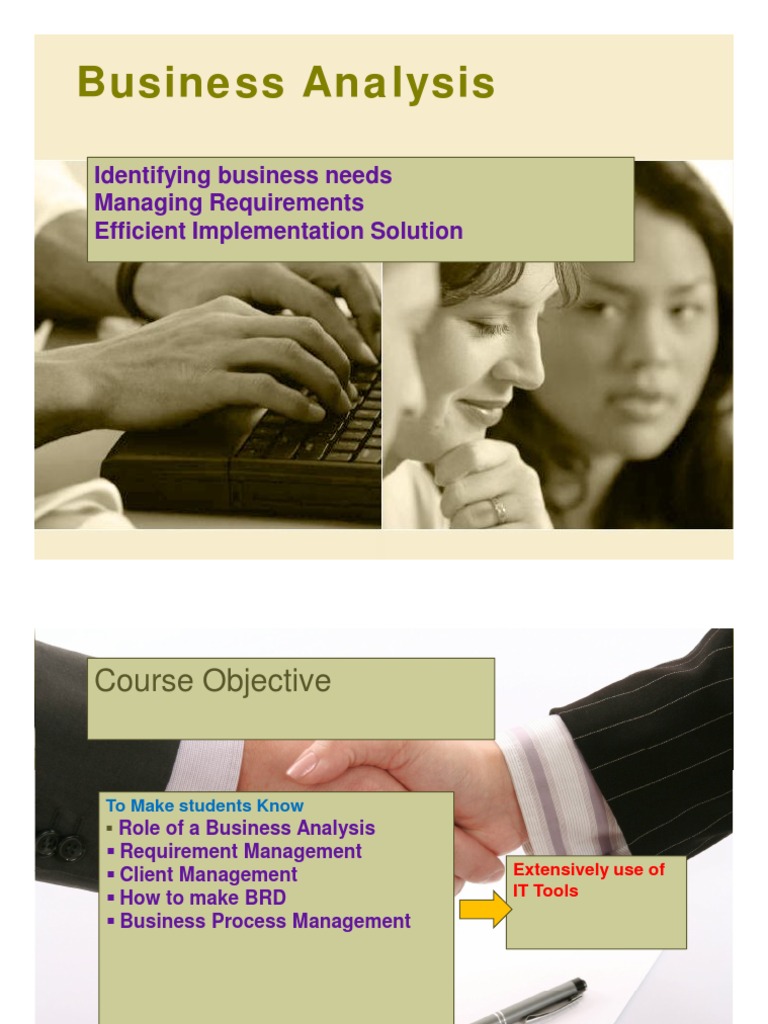 Business Analysis Course Overview | PDF
