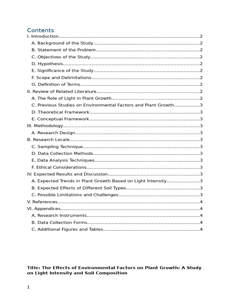 Environmental Factors Impacting Plant Growth | PDF | Experiment | Plants