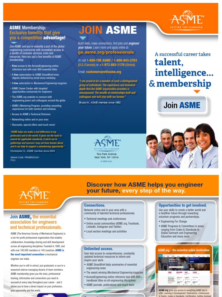 Join ASME: Unlock Membership Benefits | PDF | Business
