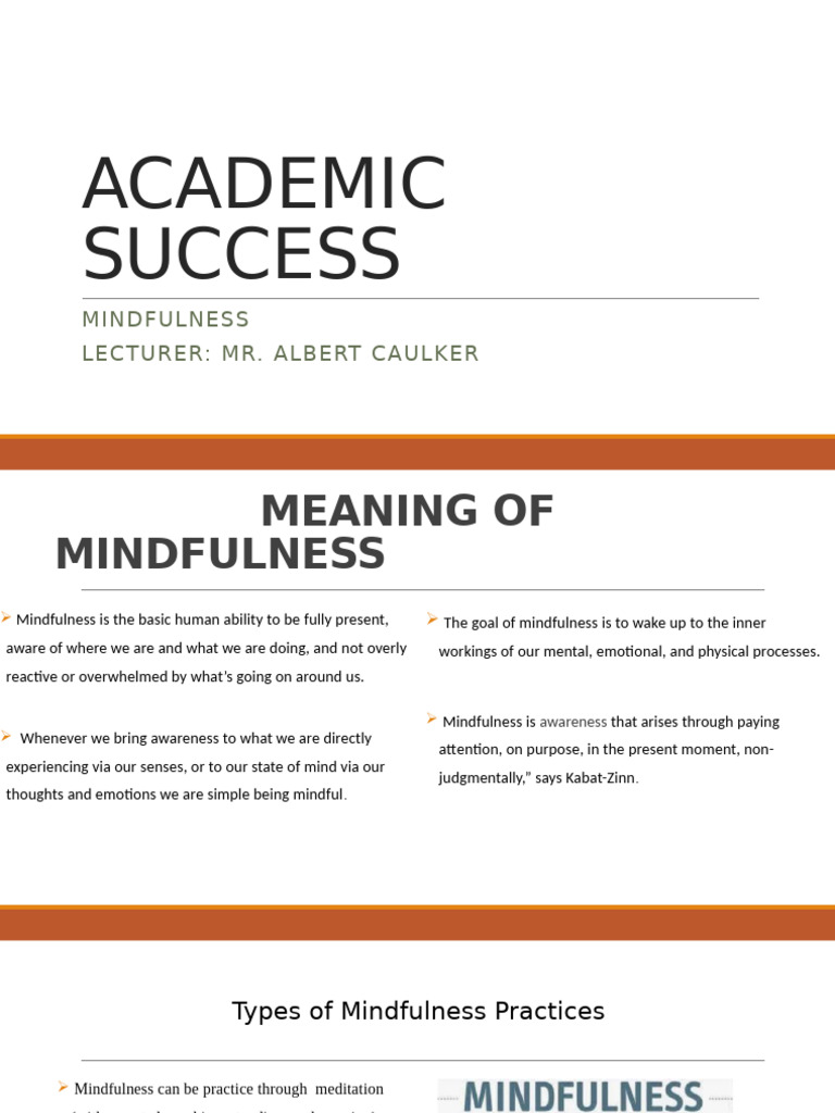 Lecture Five - Mindfulness | PDF | Mindfulness | Meditation