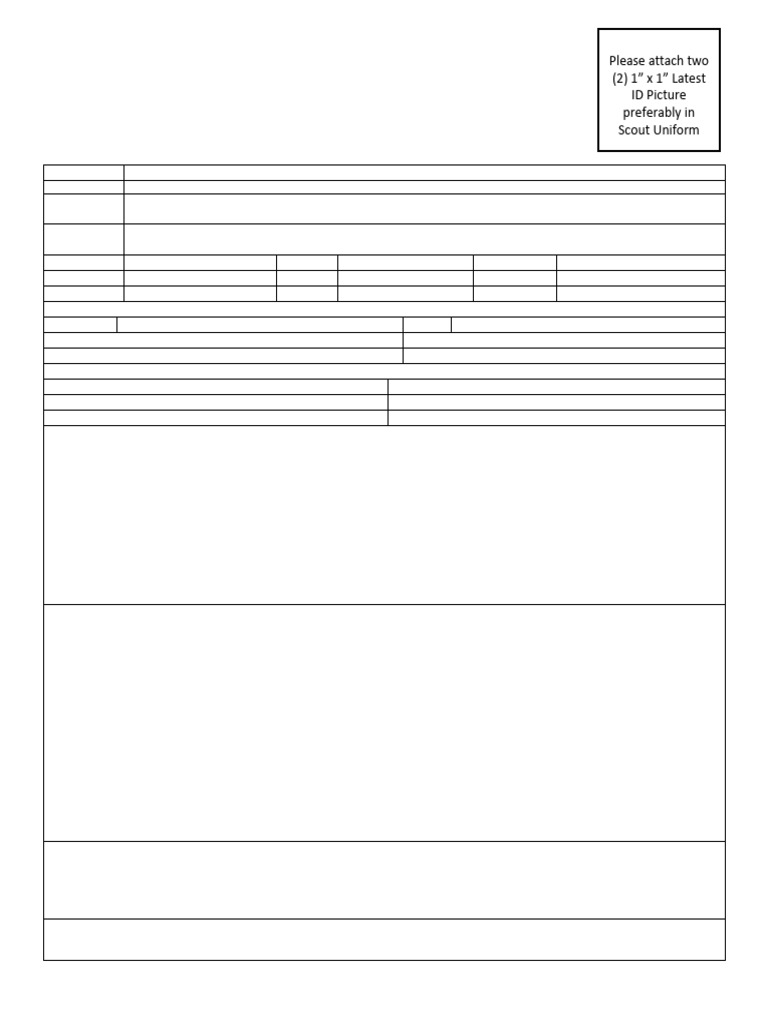 Merit Badge Counselor Application Form | PDF | Youth Organizations ...