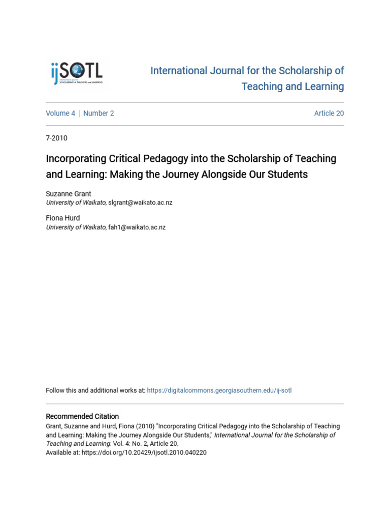 Critical Pedagogy in Teaching Practices | PDF | Pedagogy | Learning