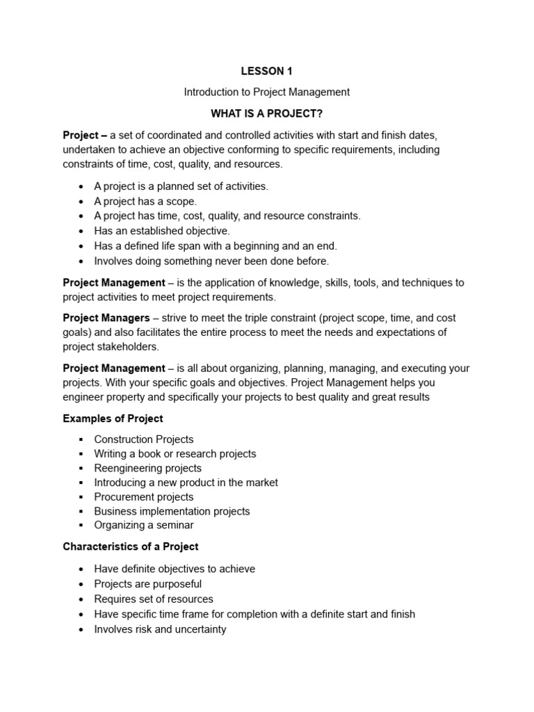 Project Management Fundamentals Guide | PDF | Project Management ...