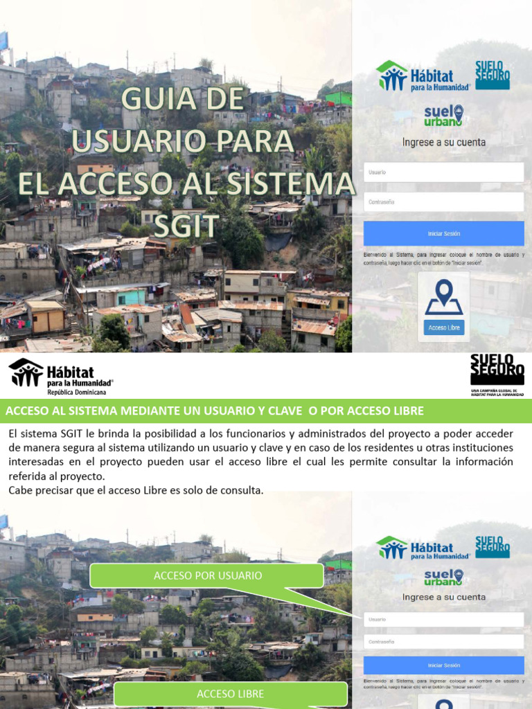 Acceso y Módulos de SGIT Territorial | PDF | Mapa | Acceso abierto