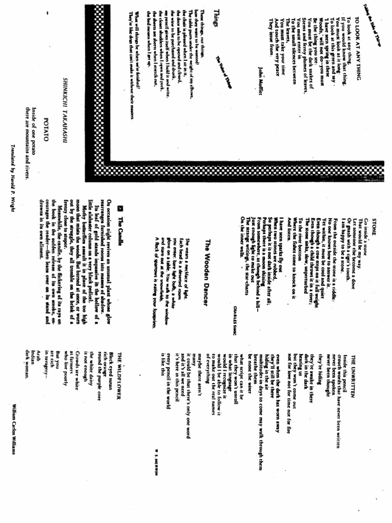 Object Poem Comp1 | PDF