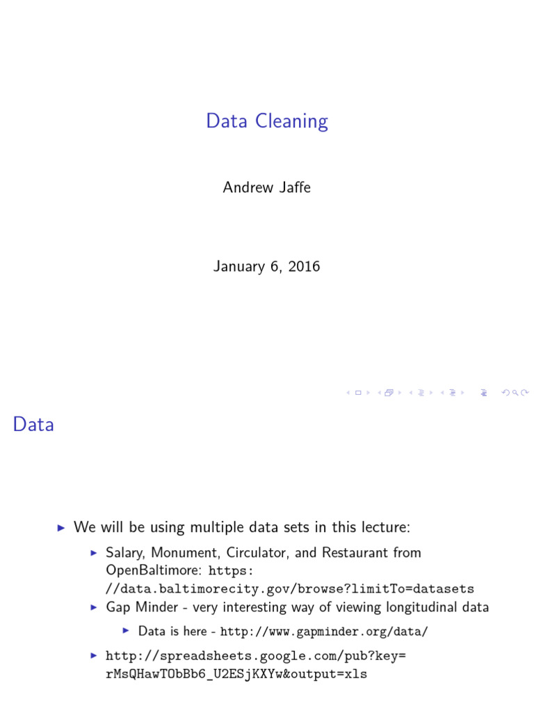 Data Cleaning Techniques in R | PDF | Mathematics | Computer Programming
