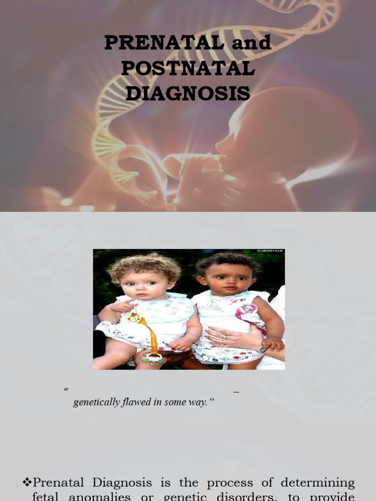 Prenatal-and-Postnatal-diagnosis | PDF | Miscarriage | Maternal Health