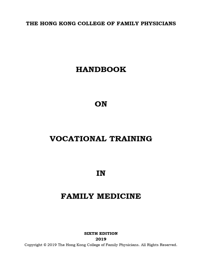 2 Handbook - HB - 2019 - 6th Edition | PDF | Family Medicine | Medicine