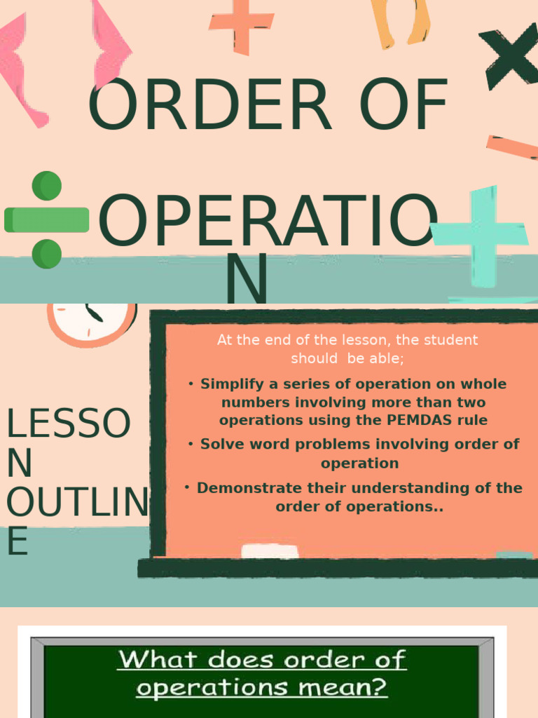 Order of Operation - 053504 | PDF