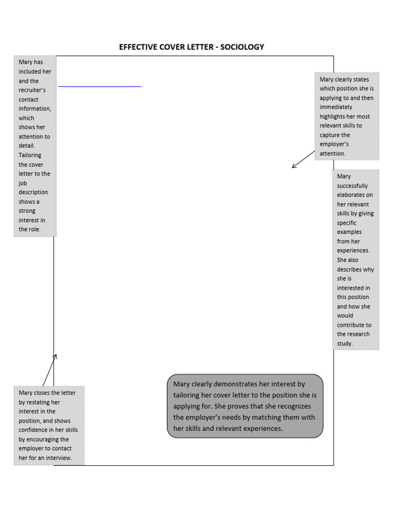 Effective Cover Letter - Sociology | PDF | Communication
