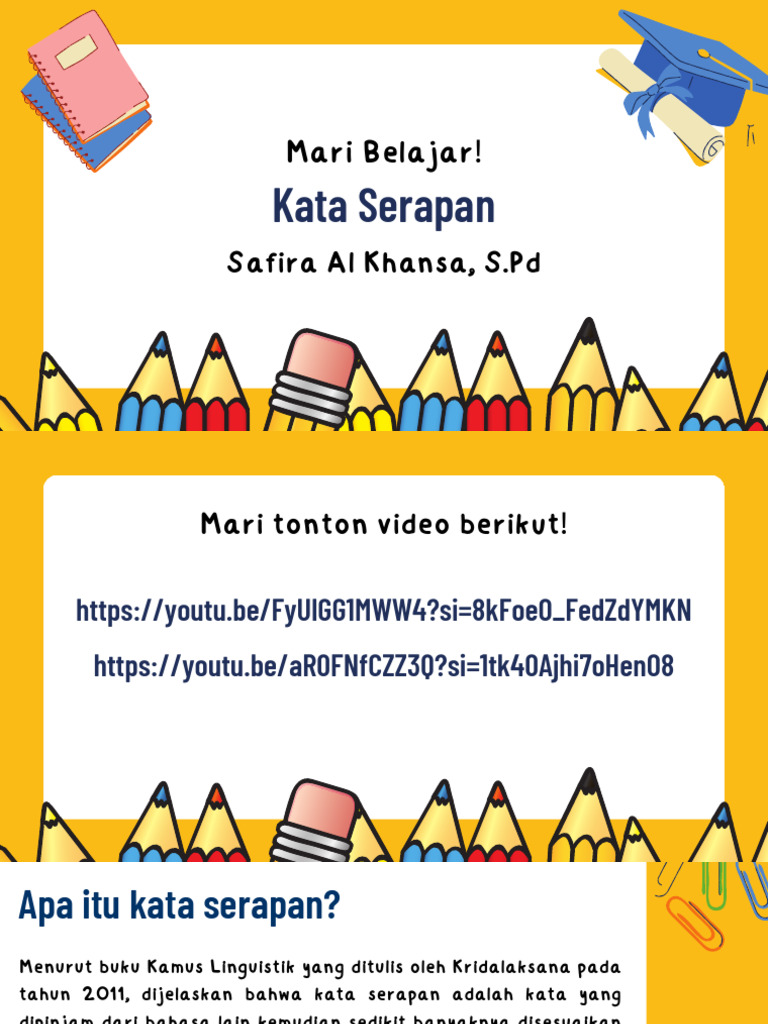 Proses dan Jenis Kata Serapan | PDF
