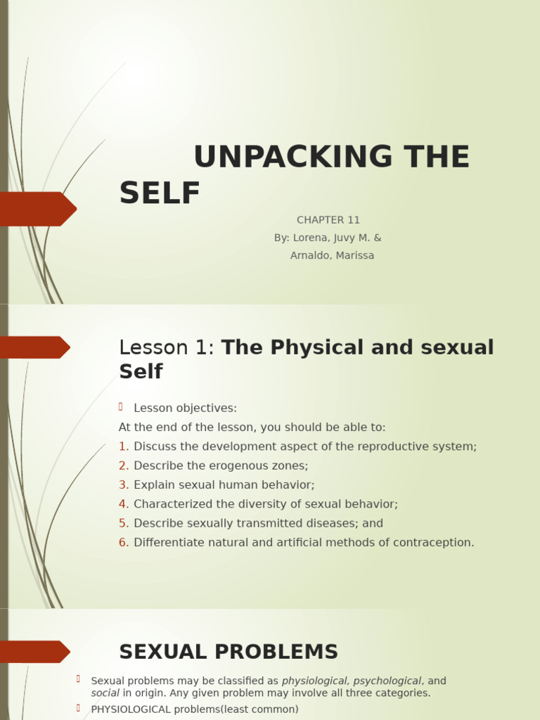 Unpacking The Self 2 | PDF | Sexually Transmitted Infection | Birth Control