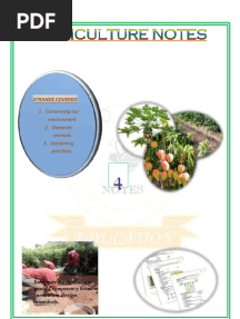 Agriculture Notes Grade 4-New