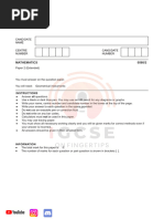 Cambridge IGCSE: Additional Mathematics 0606/12 | PDF