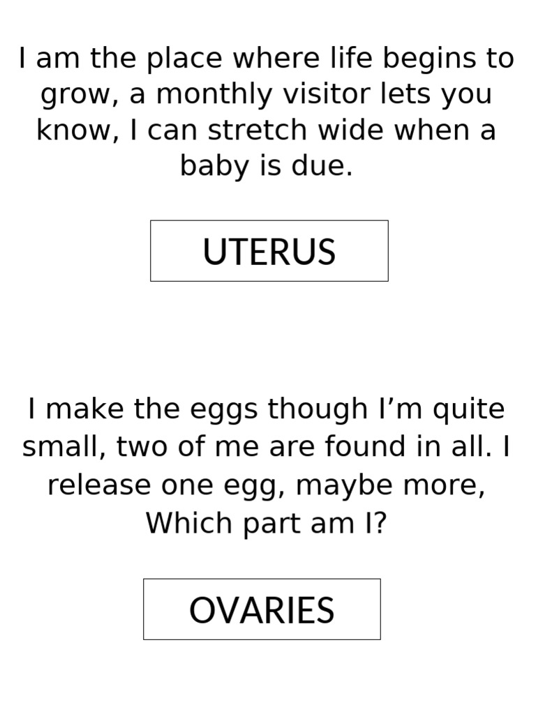 Anatomy Riddles for Learners | PDF