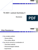 Ship Resistance Notes