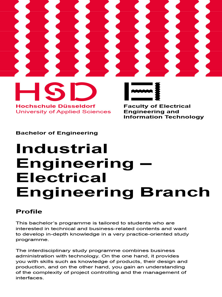 HSD Studiengangflyer Bwi Eng | PDF | Engineering | Engineer
