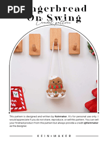 Kein Maker Gingerbread on Swing