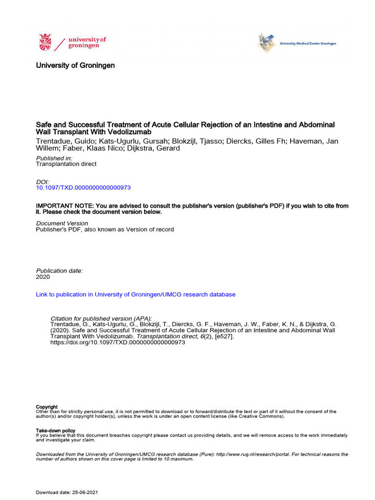  5dok safe and successful treatment of acute cellular rejection of 